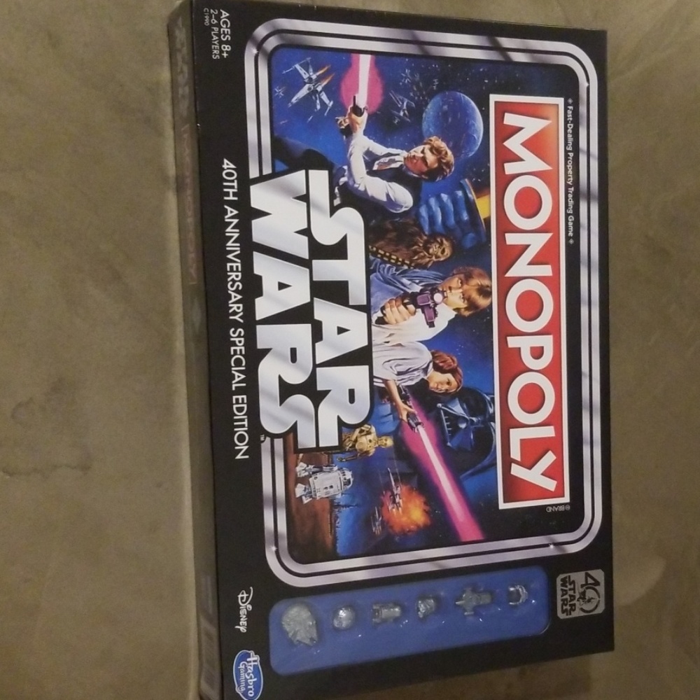 NIB monopoly star wars 40th anniversary game